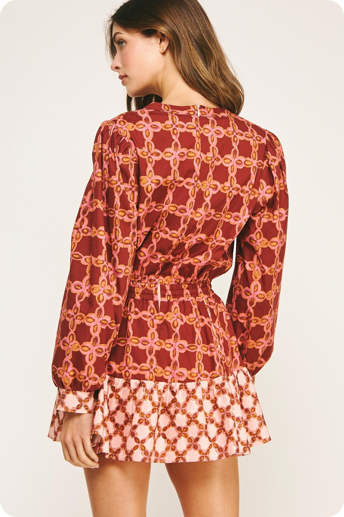 molly color block mini dress