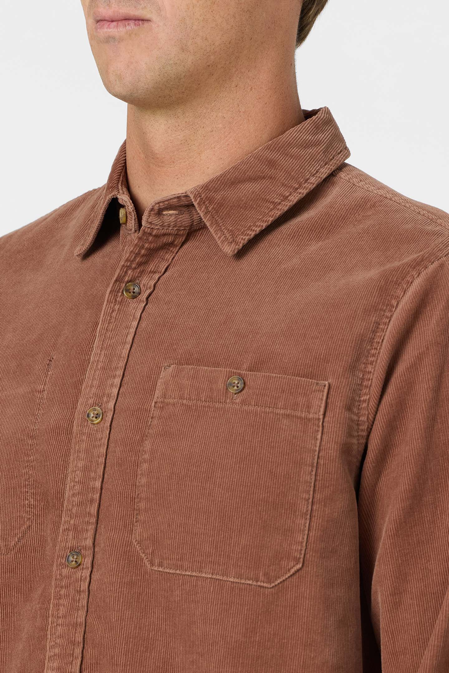 og cord shirt chocolate