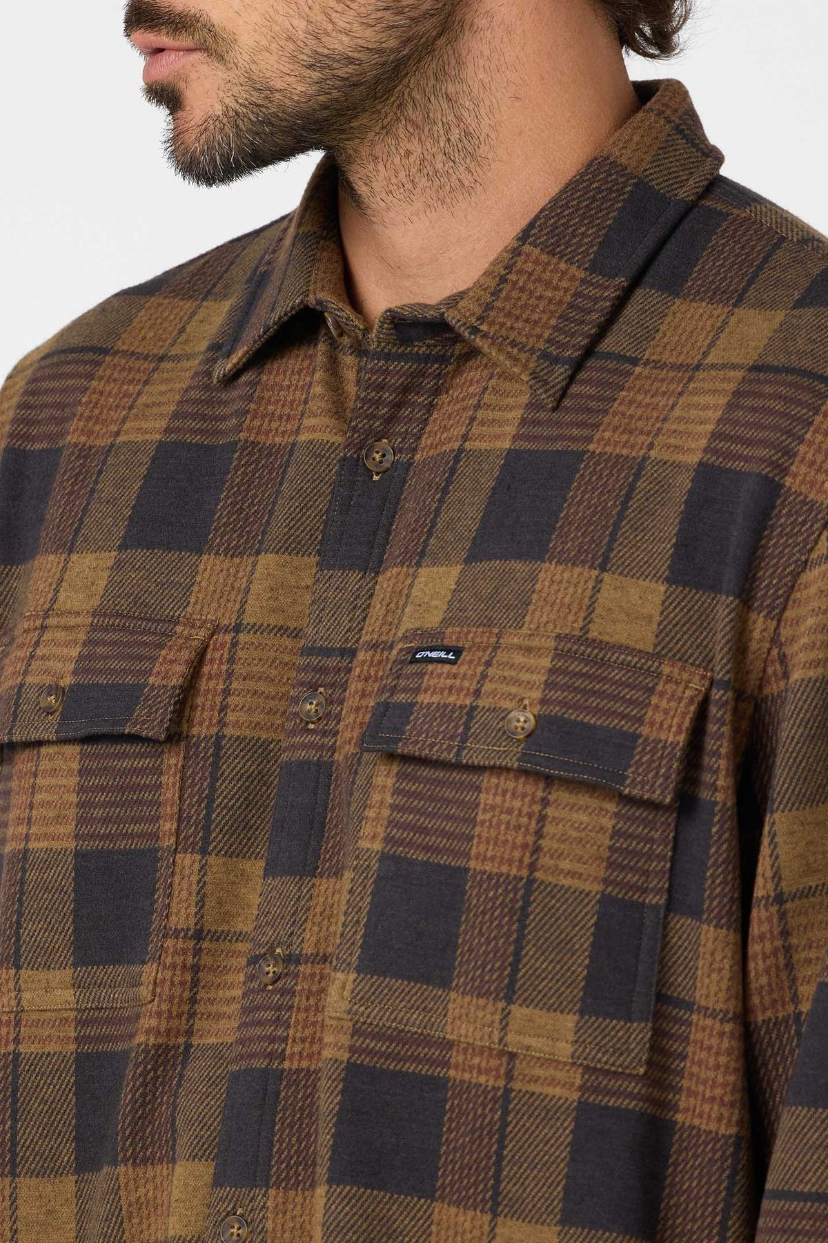 sutton flannel dark khaki