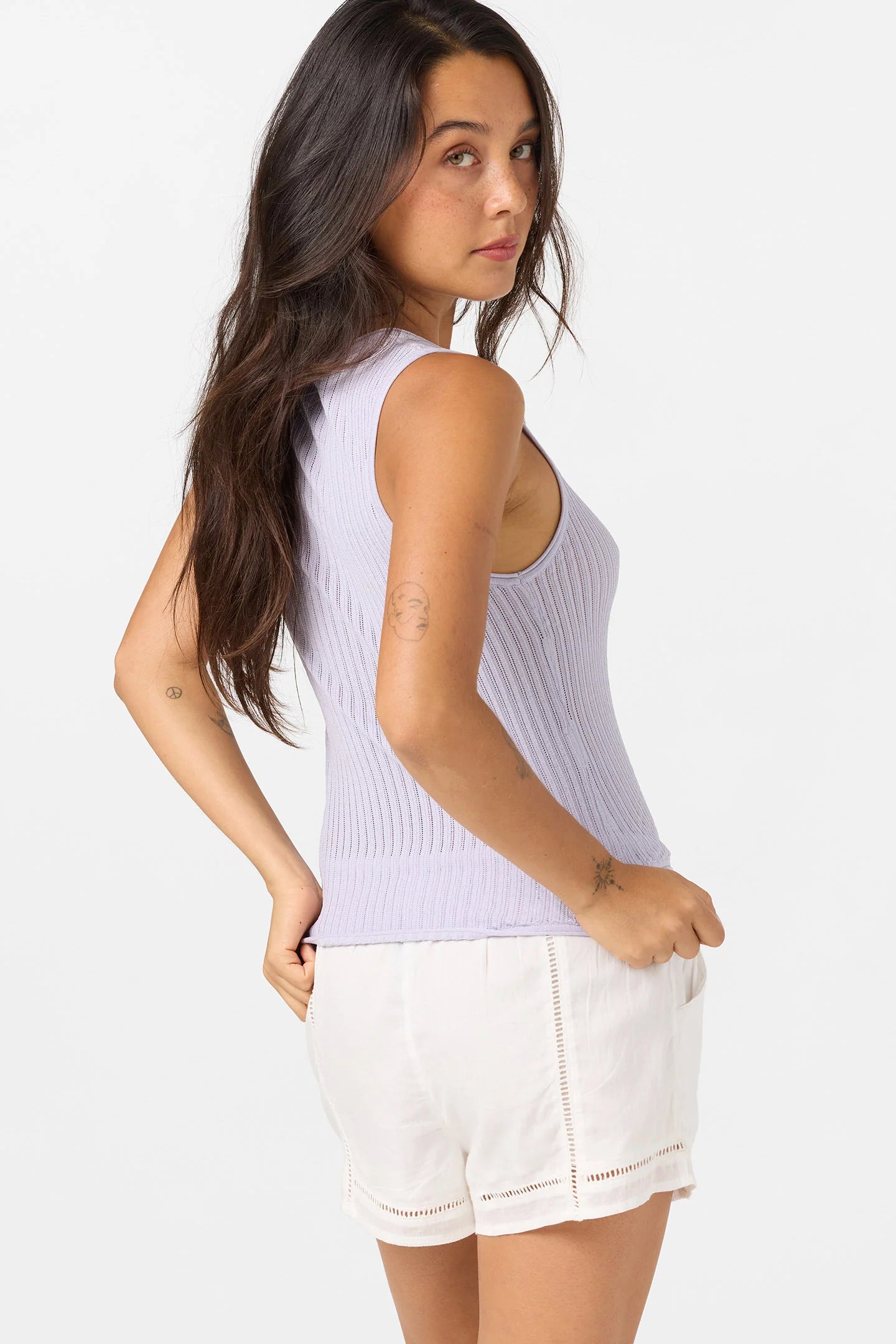caldwell knit tank lavender