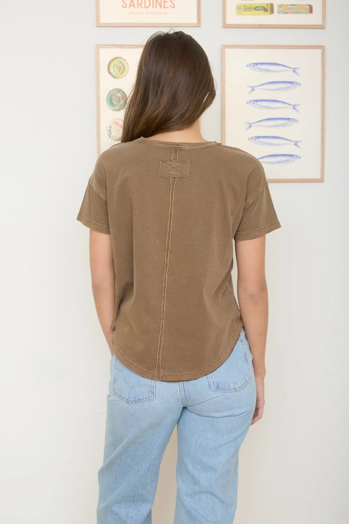 round neck cotton tee