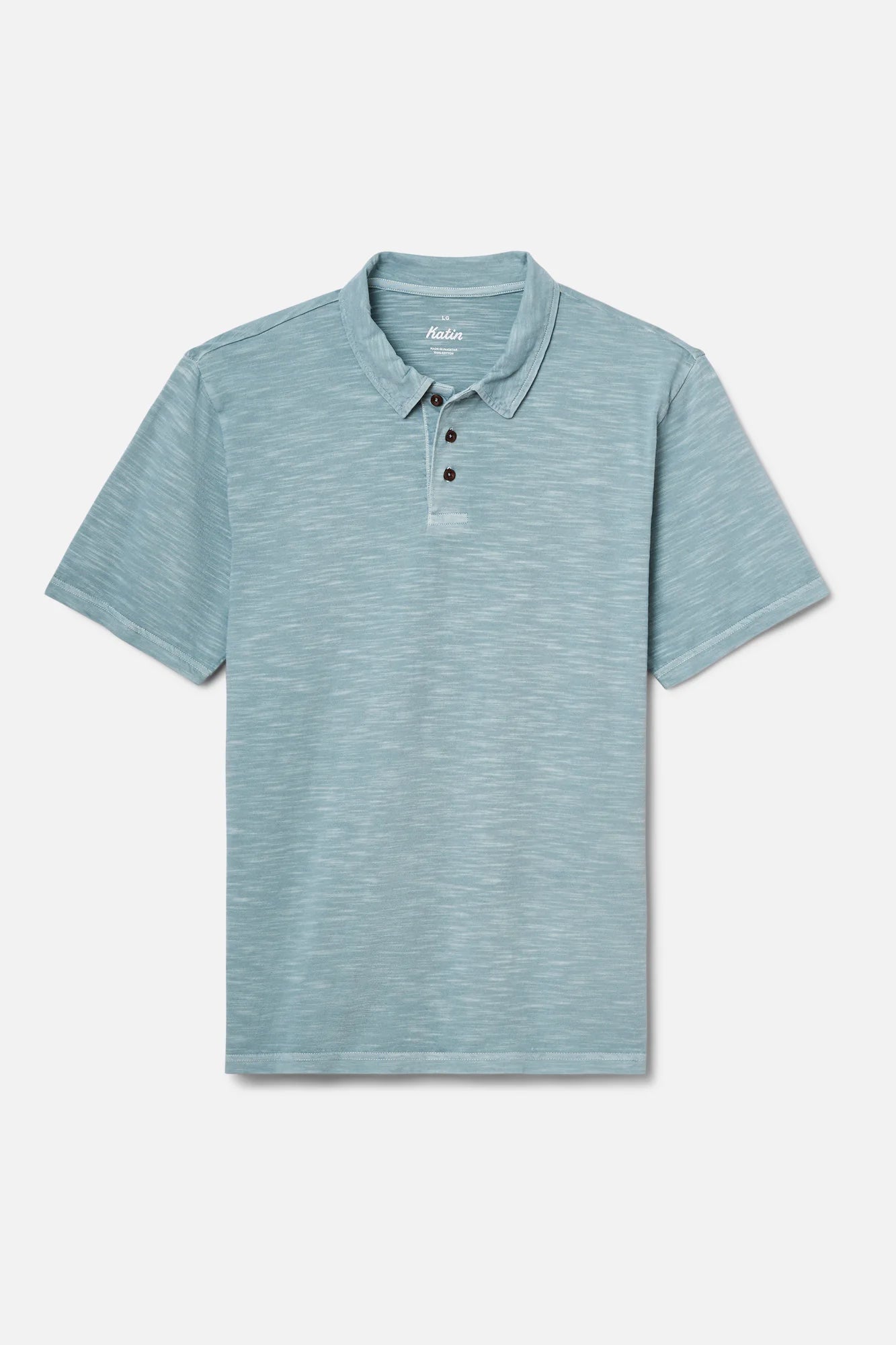 slub polo 3 button