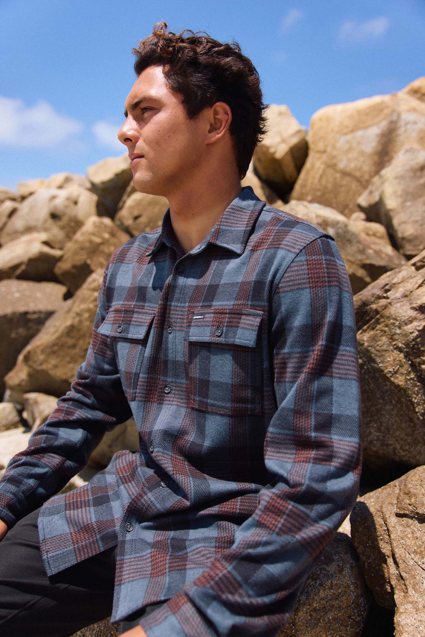 sutton flannel dark slate