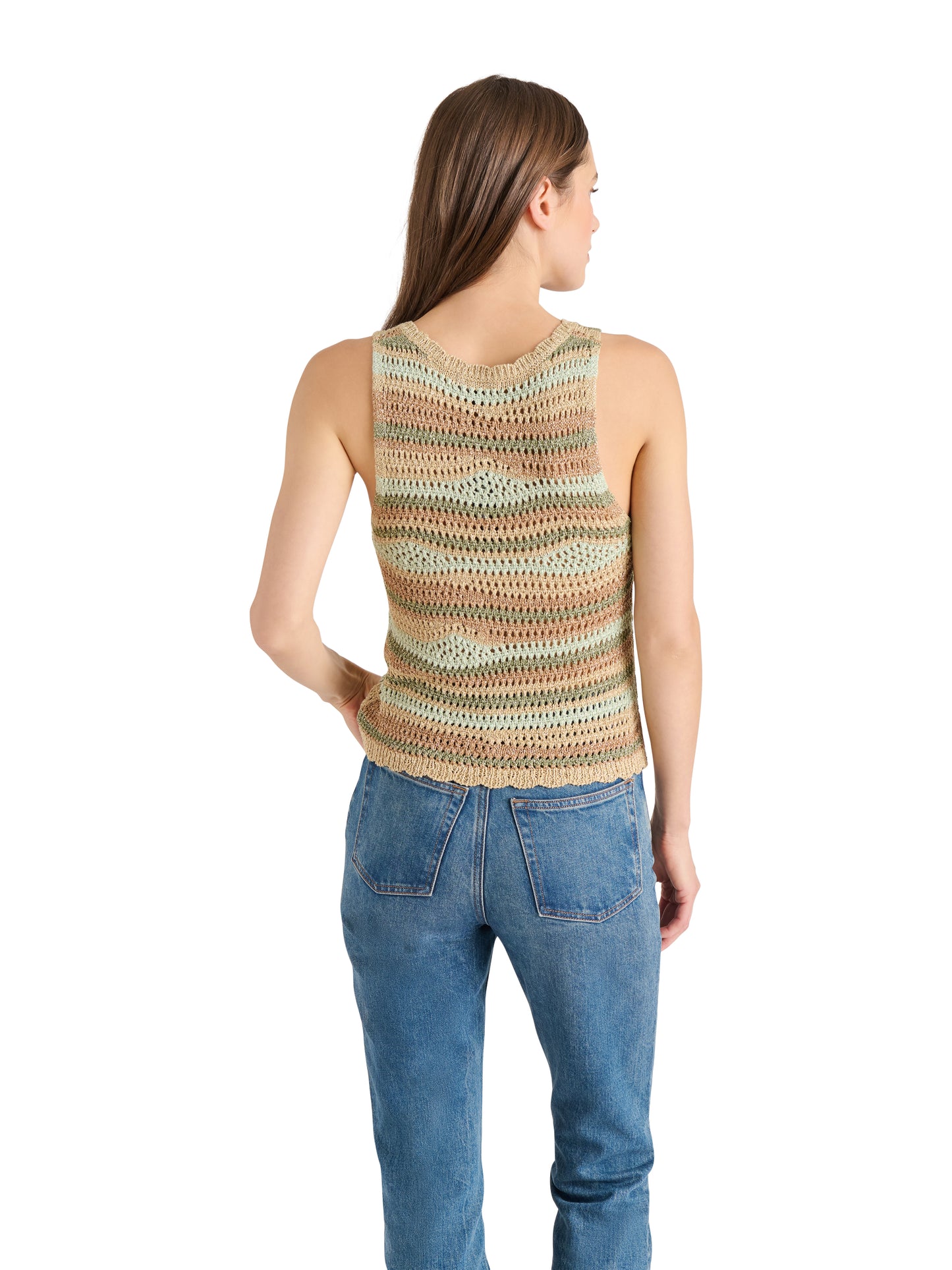 hannah sweater knit tank mint