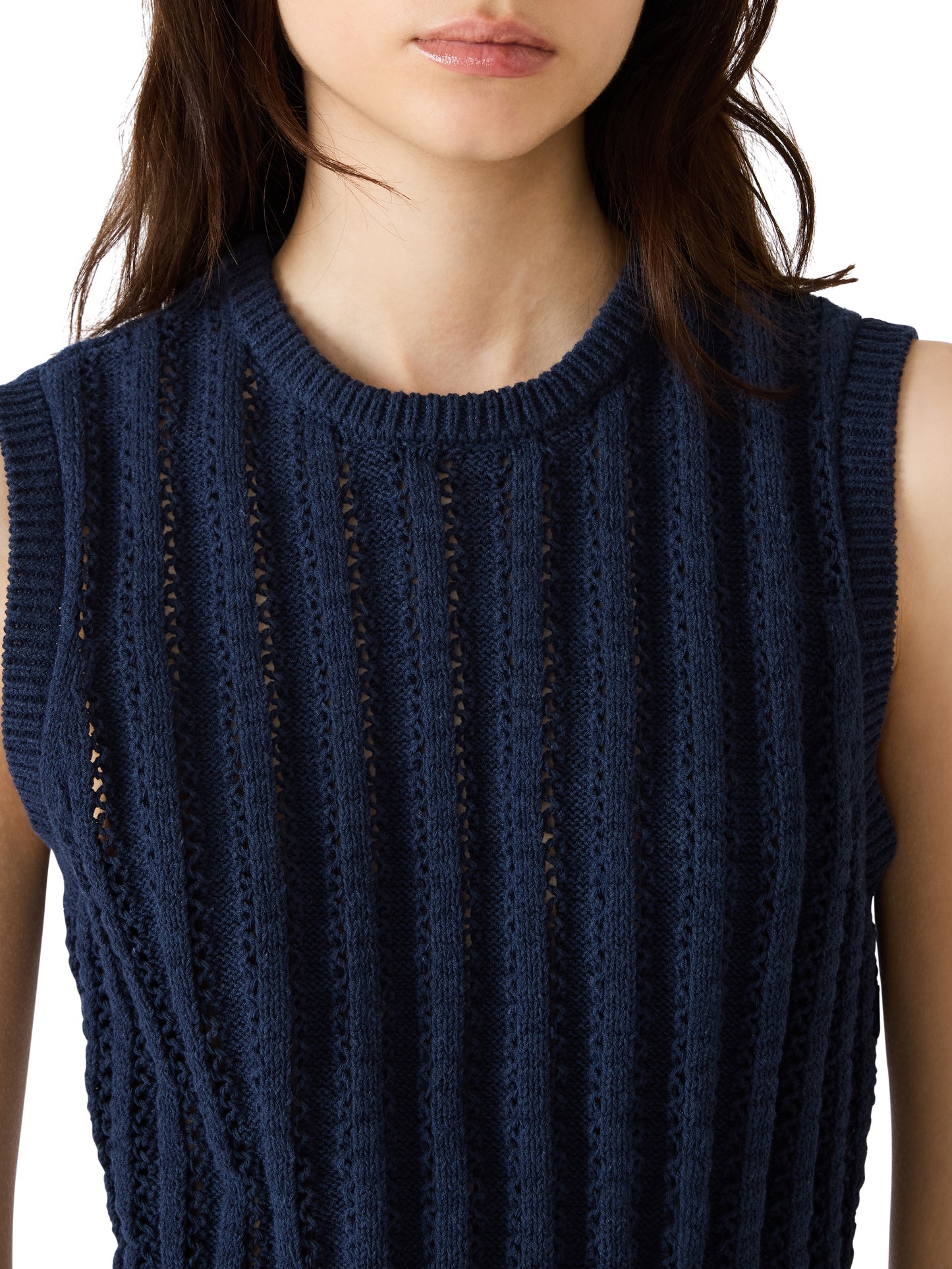 Embree Sweater Vest -Marine