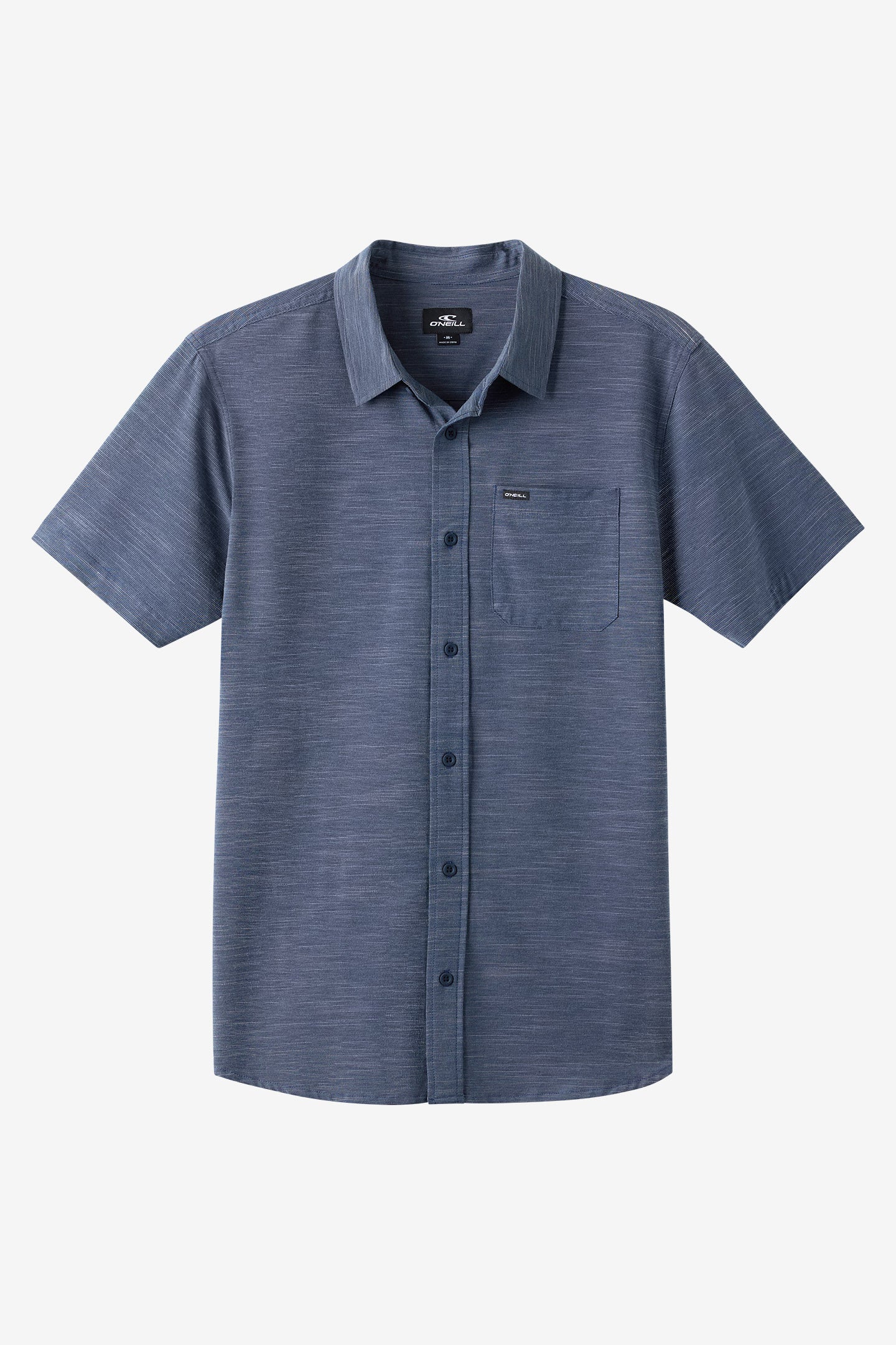 upf slub solid buttondown navy