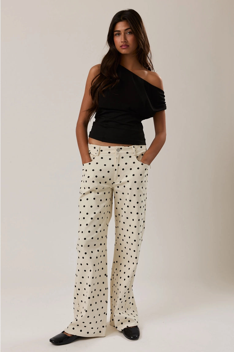 josie polka dot jeans
