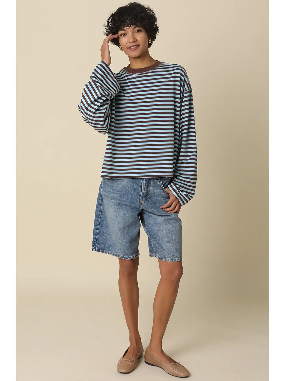 jena blue/brown stripe longsleeve