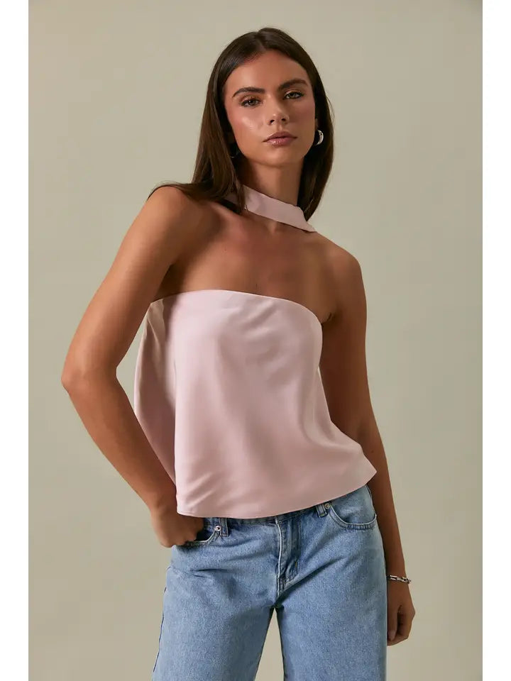 baby pink satin dreams blouse