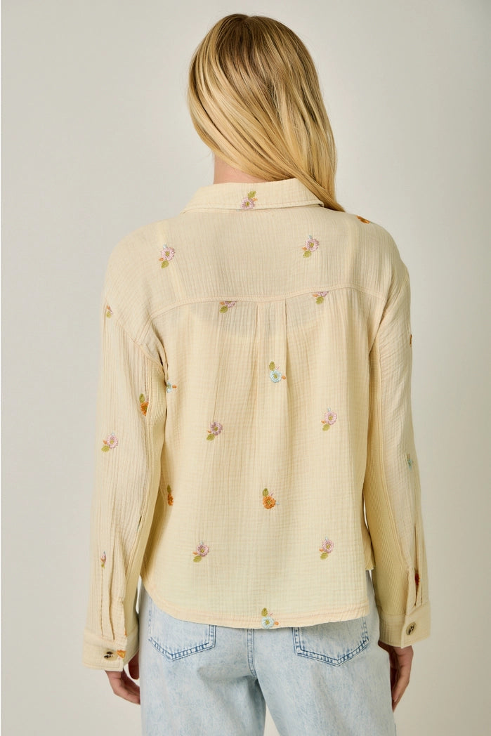 lily floral embroidered jacket