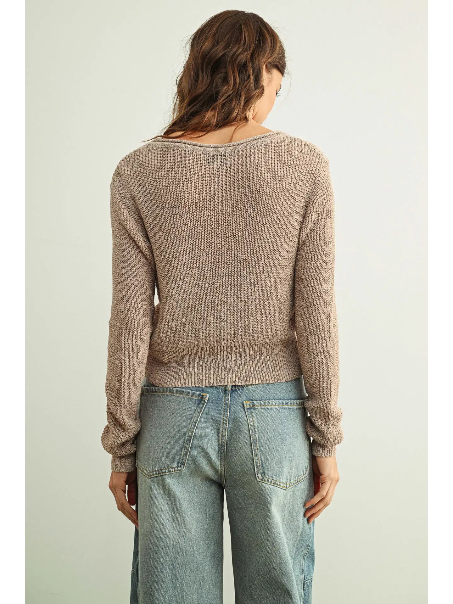 jenny knit mocha cardi