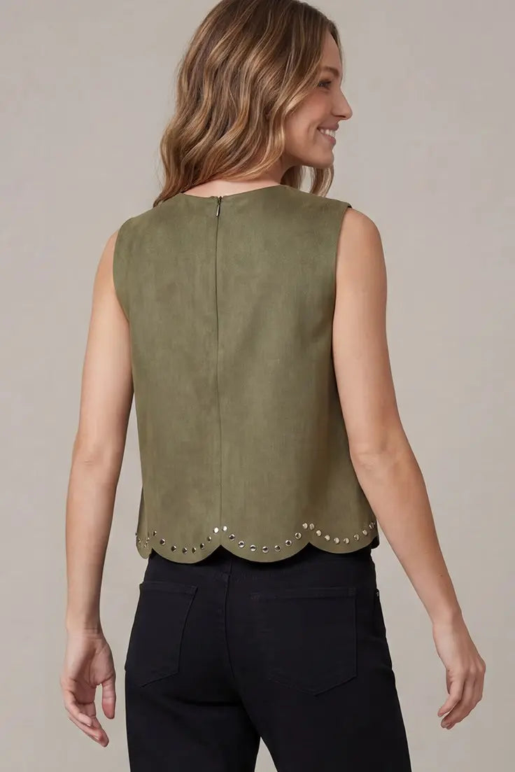 dally suede tank