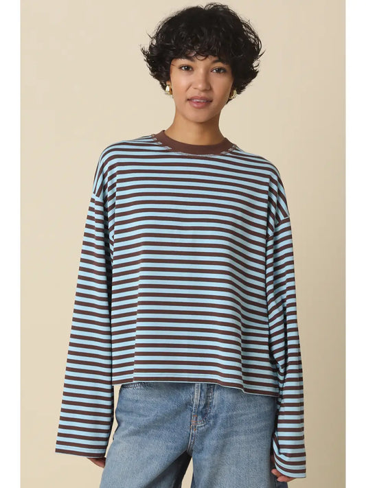 jena blue/brown stripe longsleeve