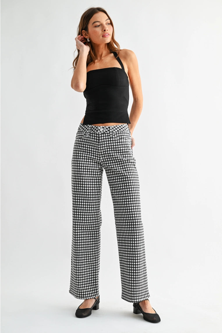 gingham to me pant