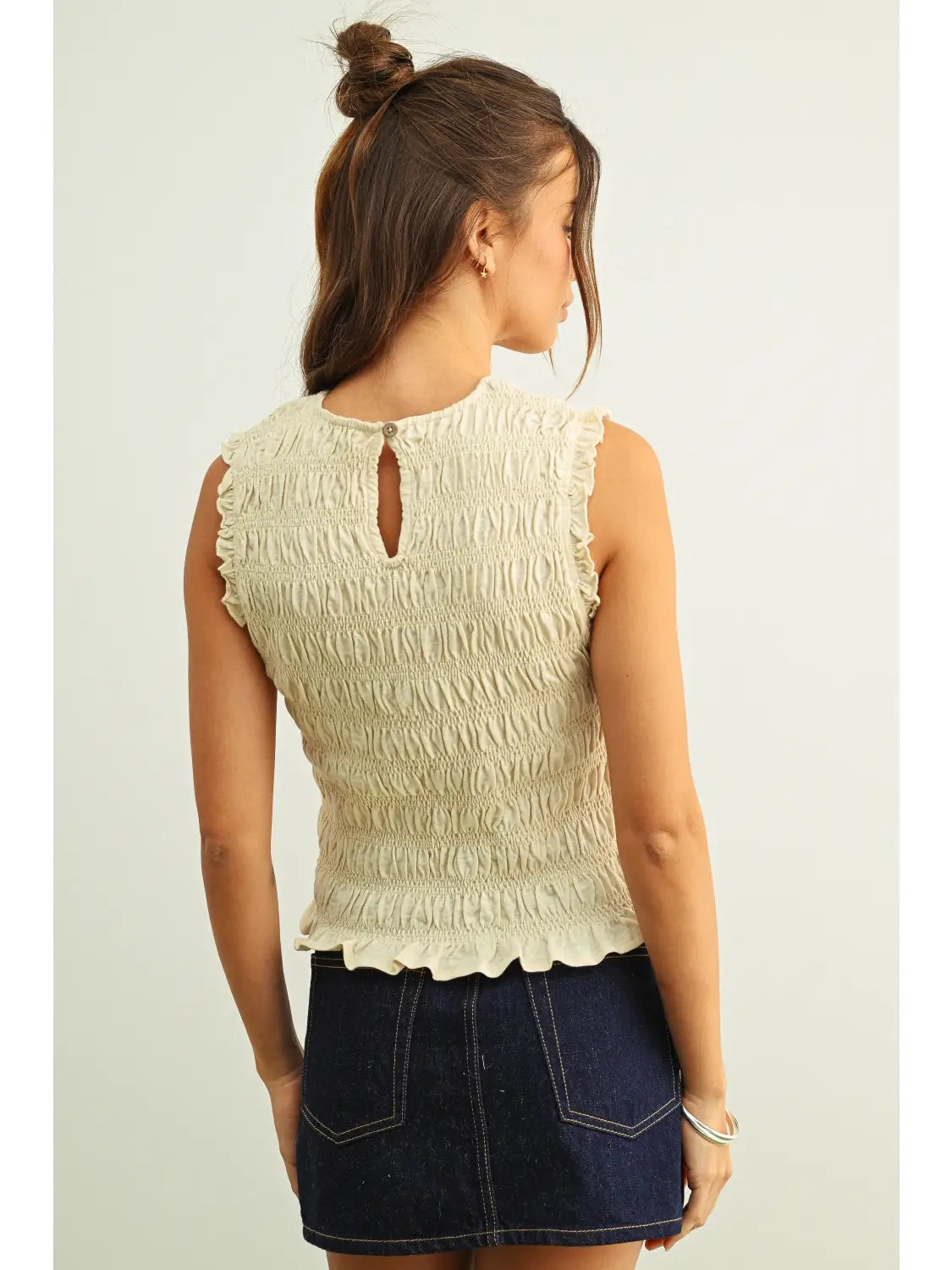 annie smocked tank