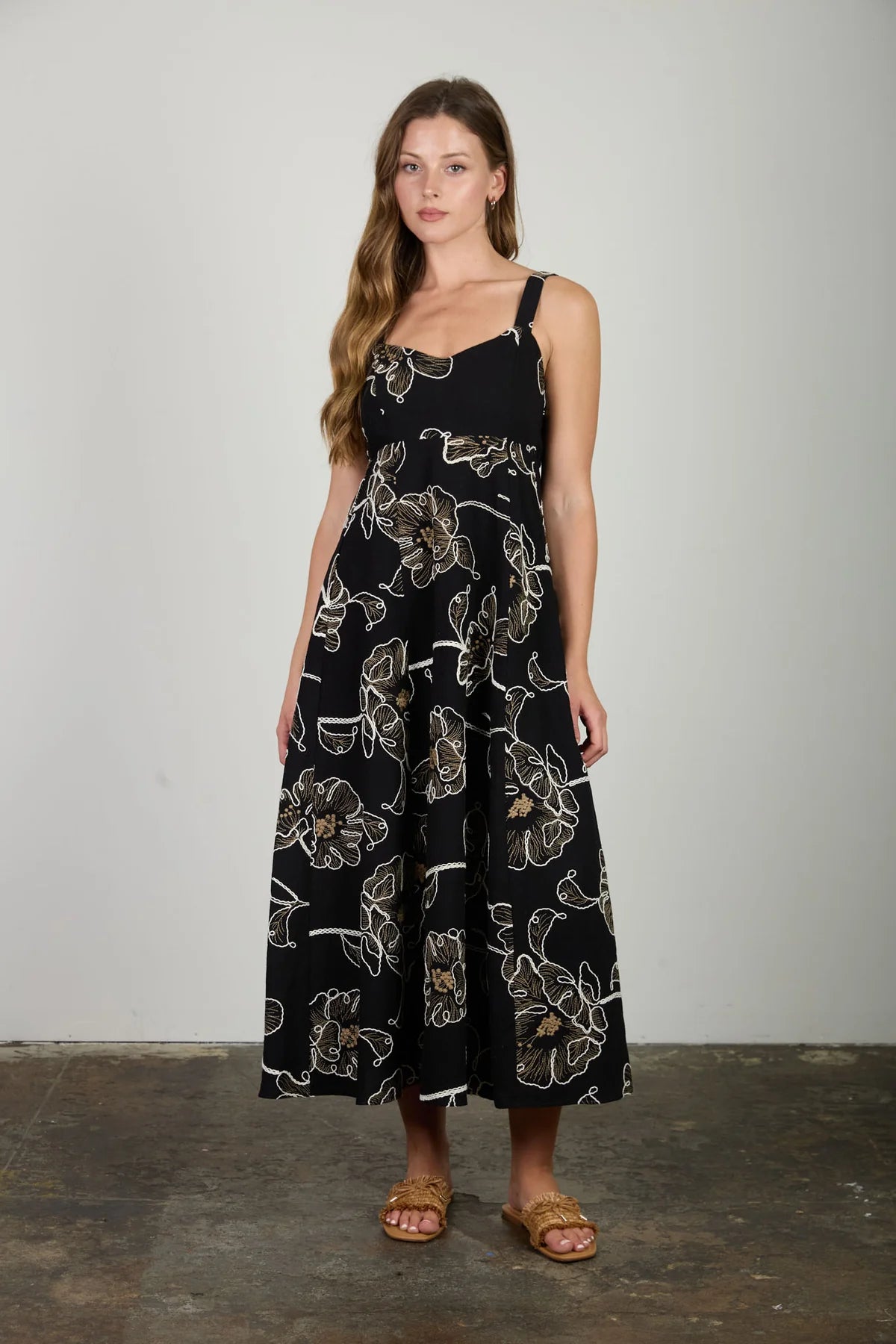 masie floral midi