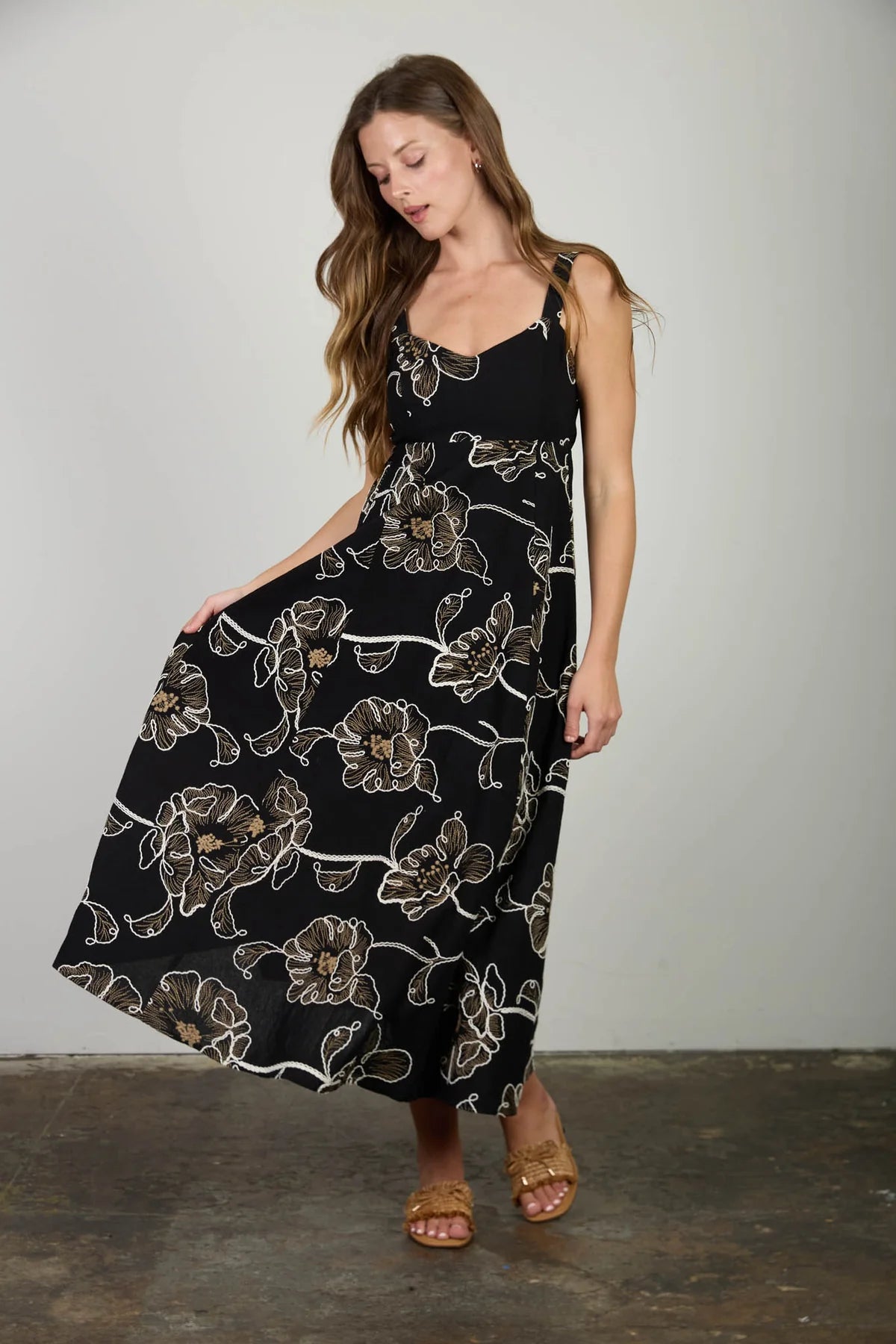 masie floral midi