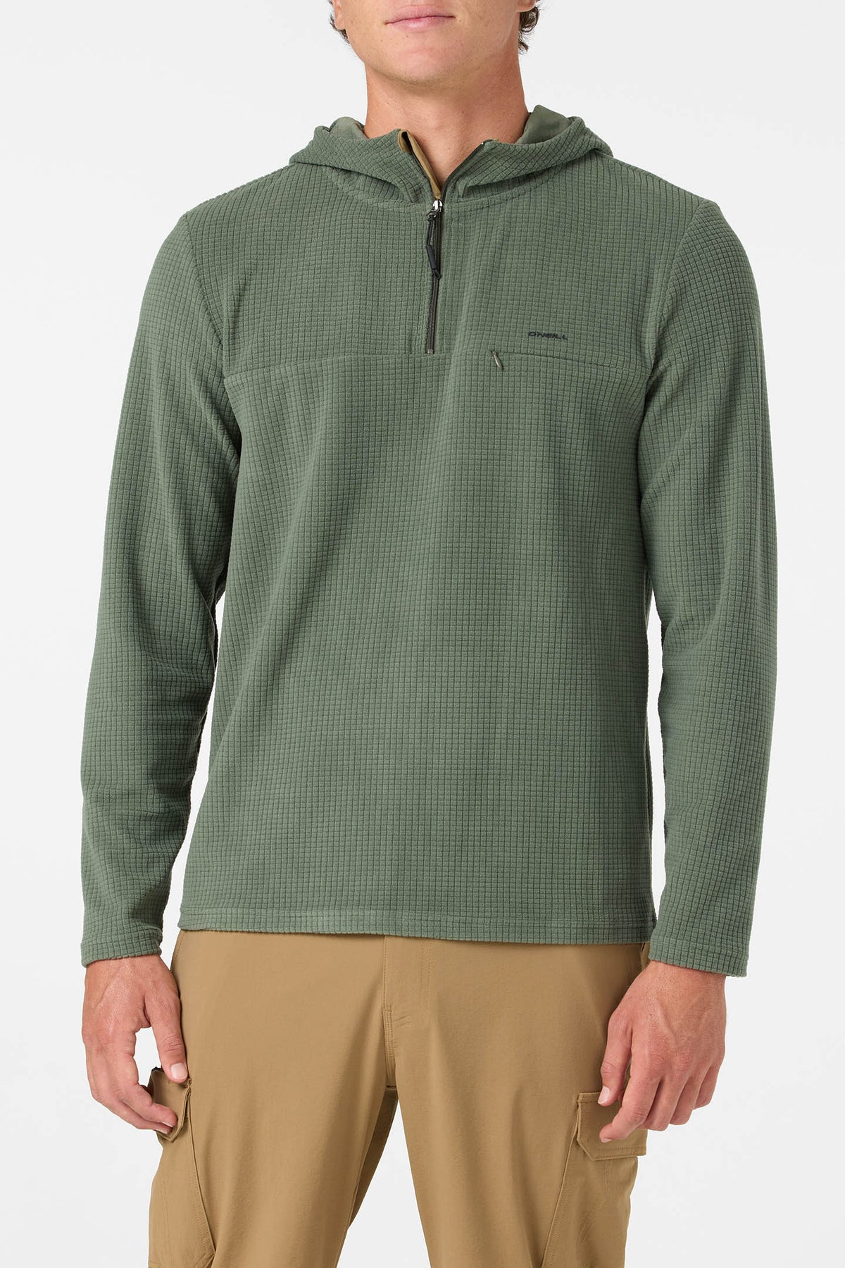trvlr hooded quarter zip