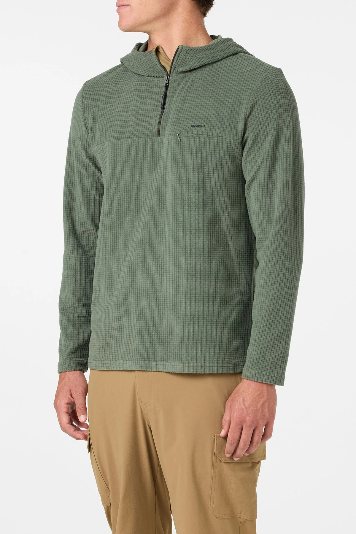trvlr hooded quarter zip