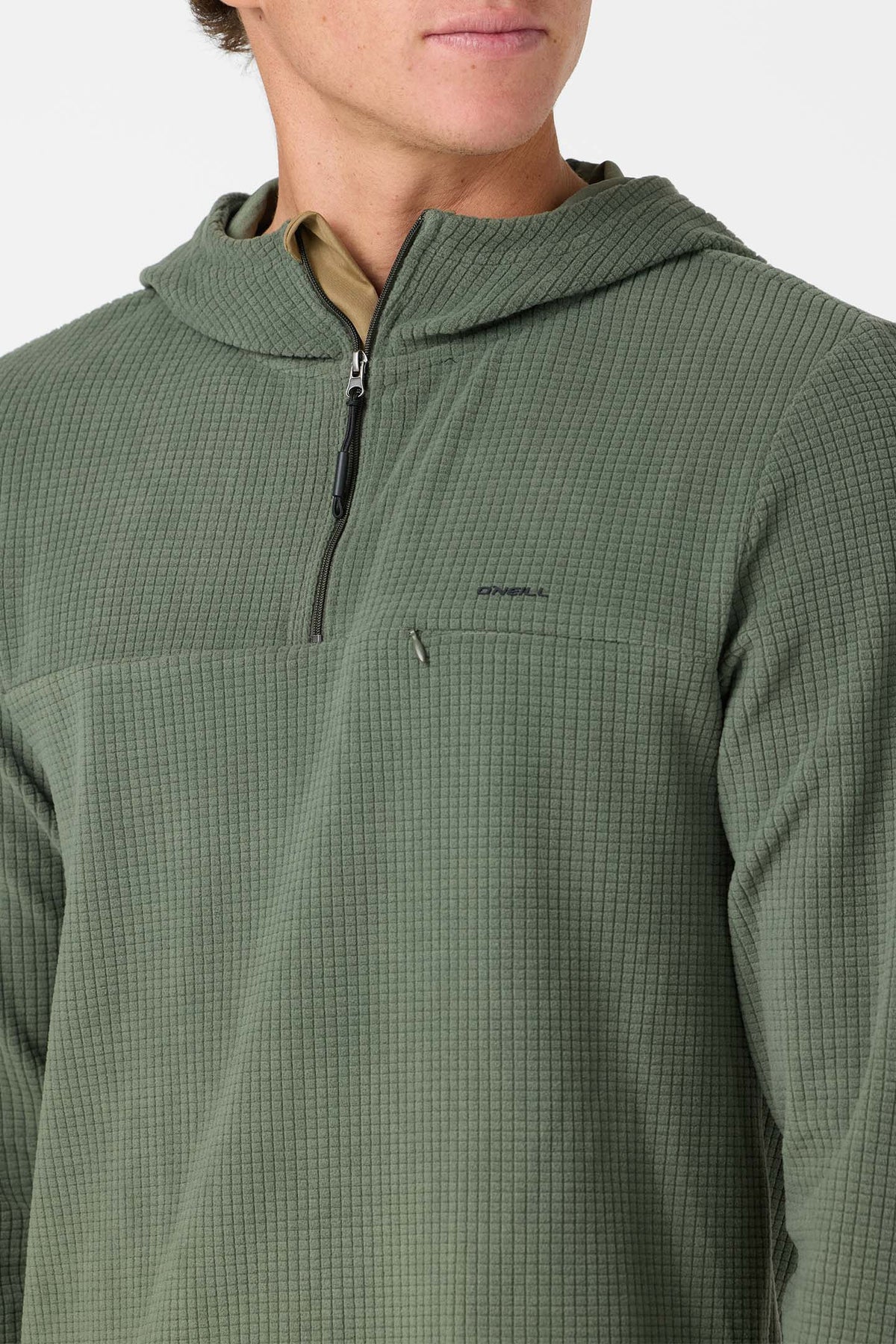 trvlr hooded quarter zip