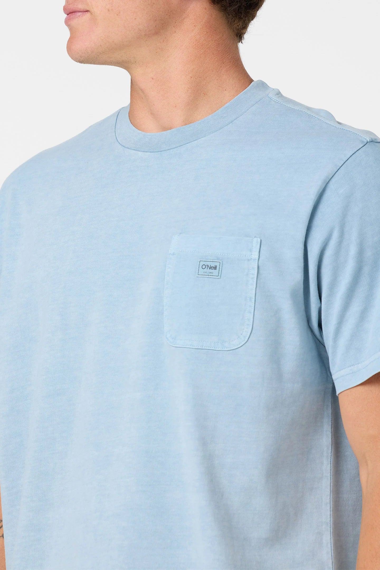 short sleeve pocket tee blue