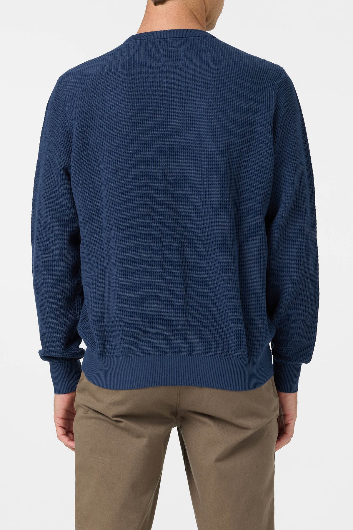 roscoe waffle sweater navy