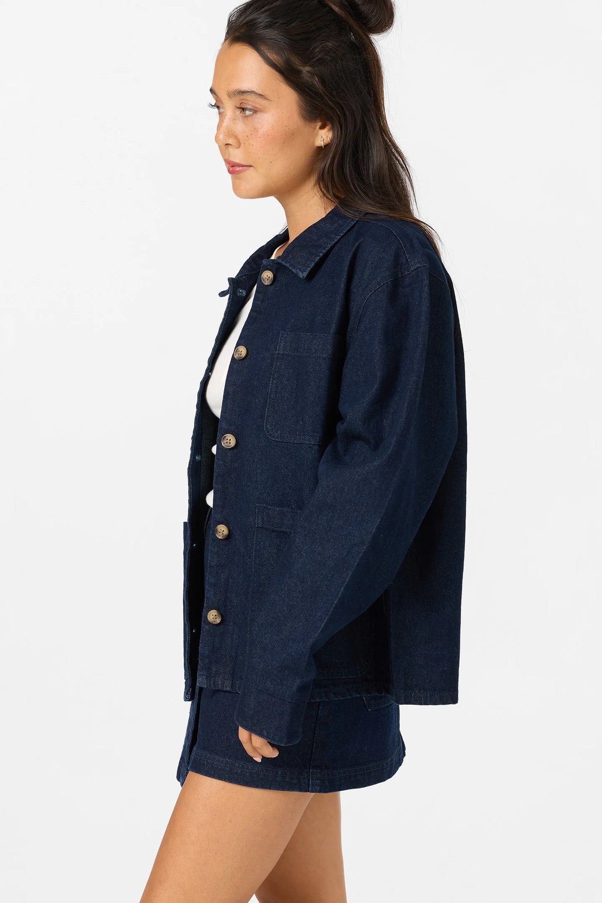 chance dark denim jacket