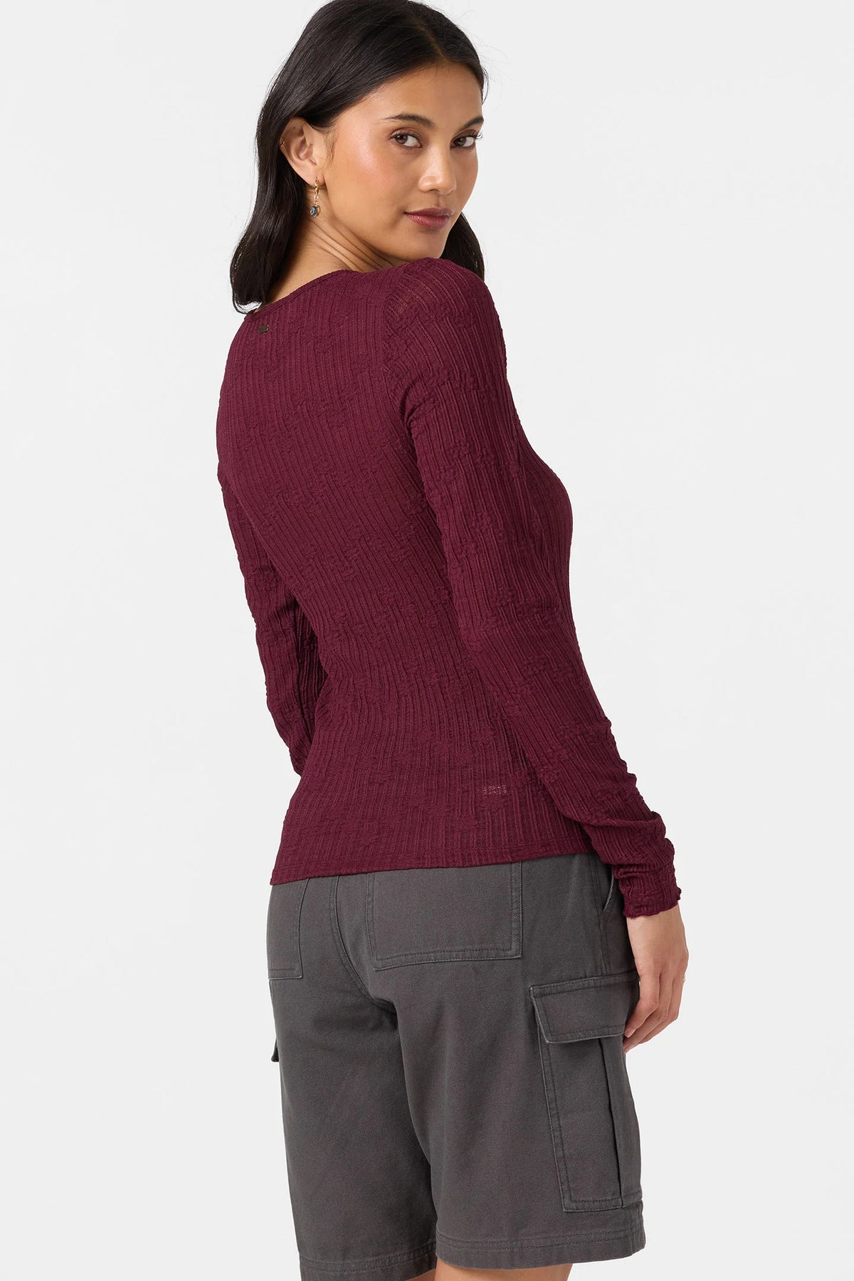 marliz pointelle long sleeve fig