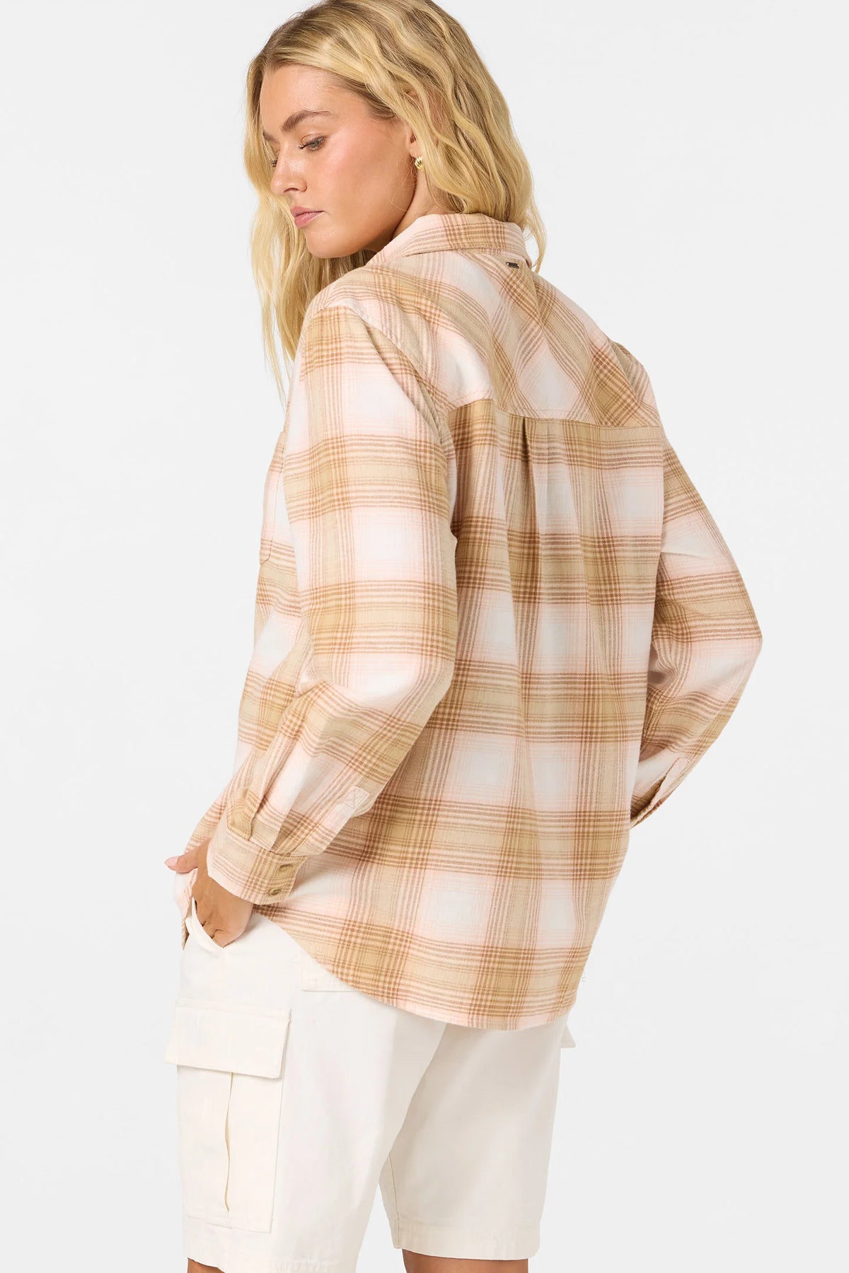 logan flannel pale pink