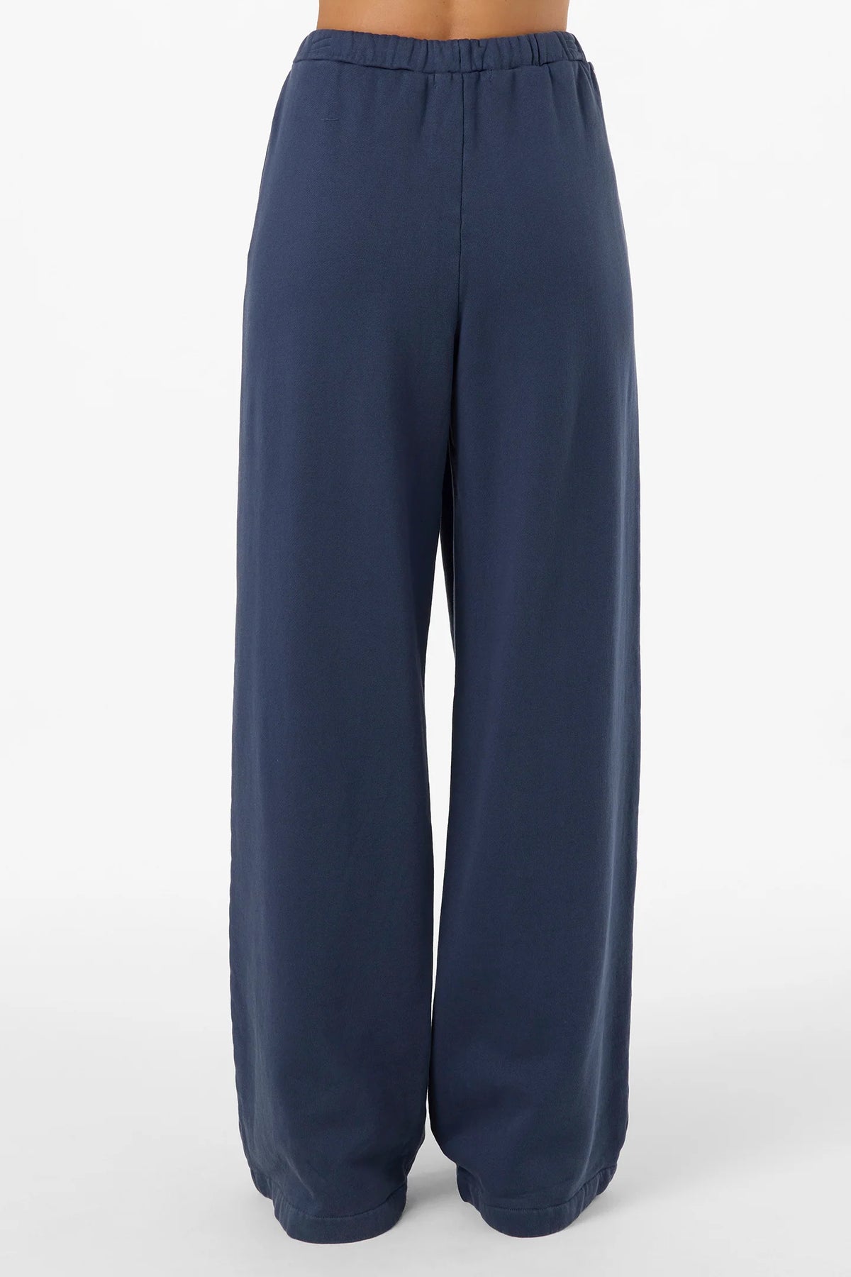 vintage navy wide leg sweat pant