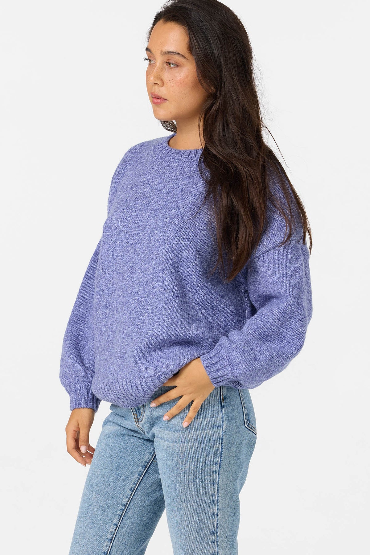 bayou royal heather sweater