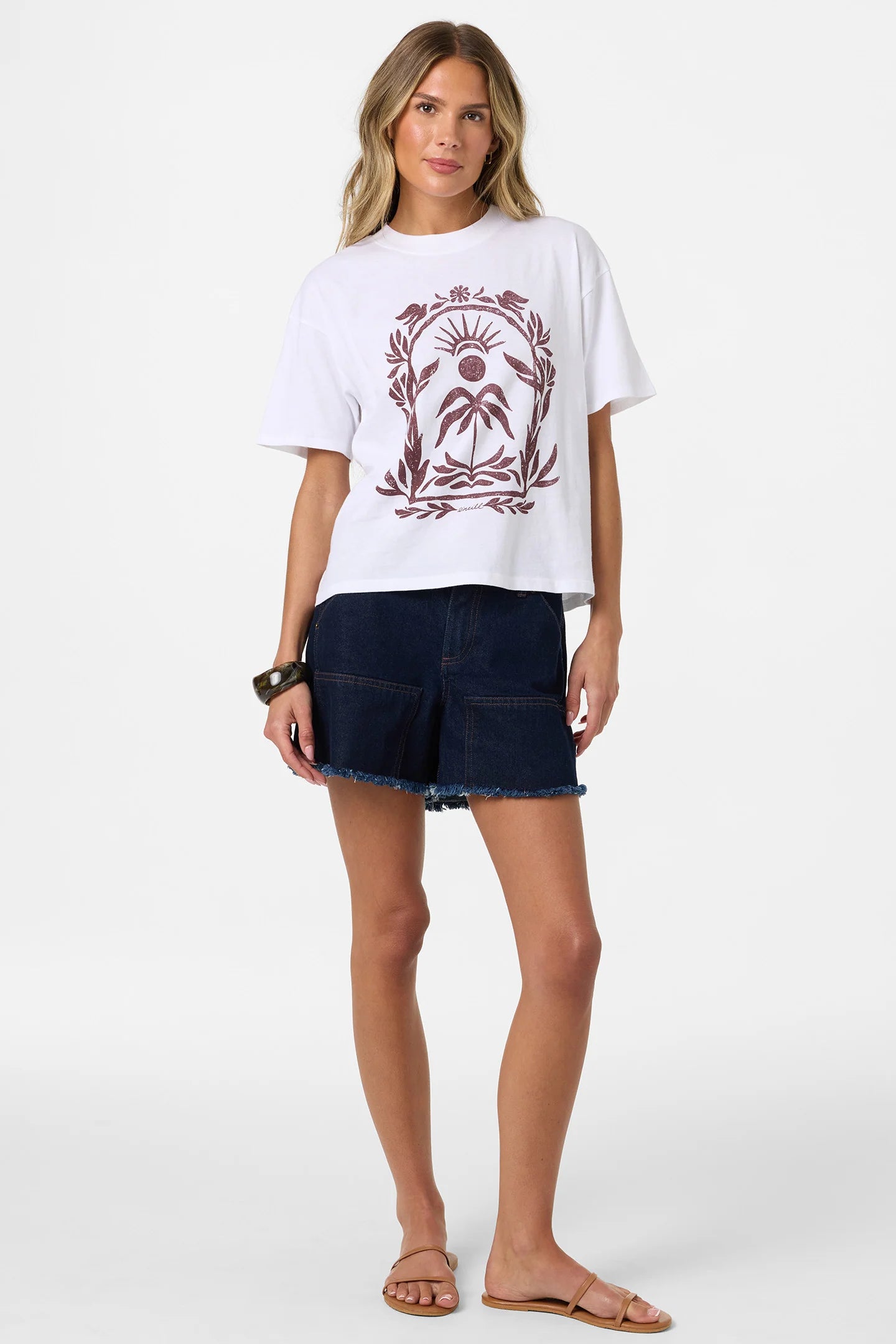 framed flora easy tee