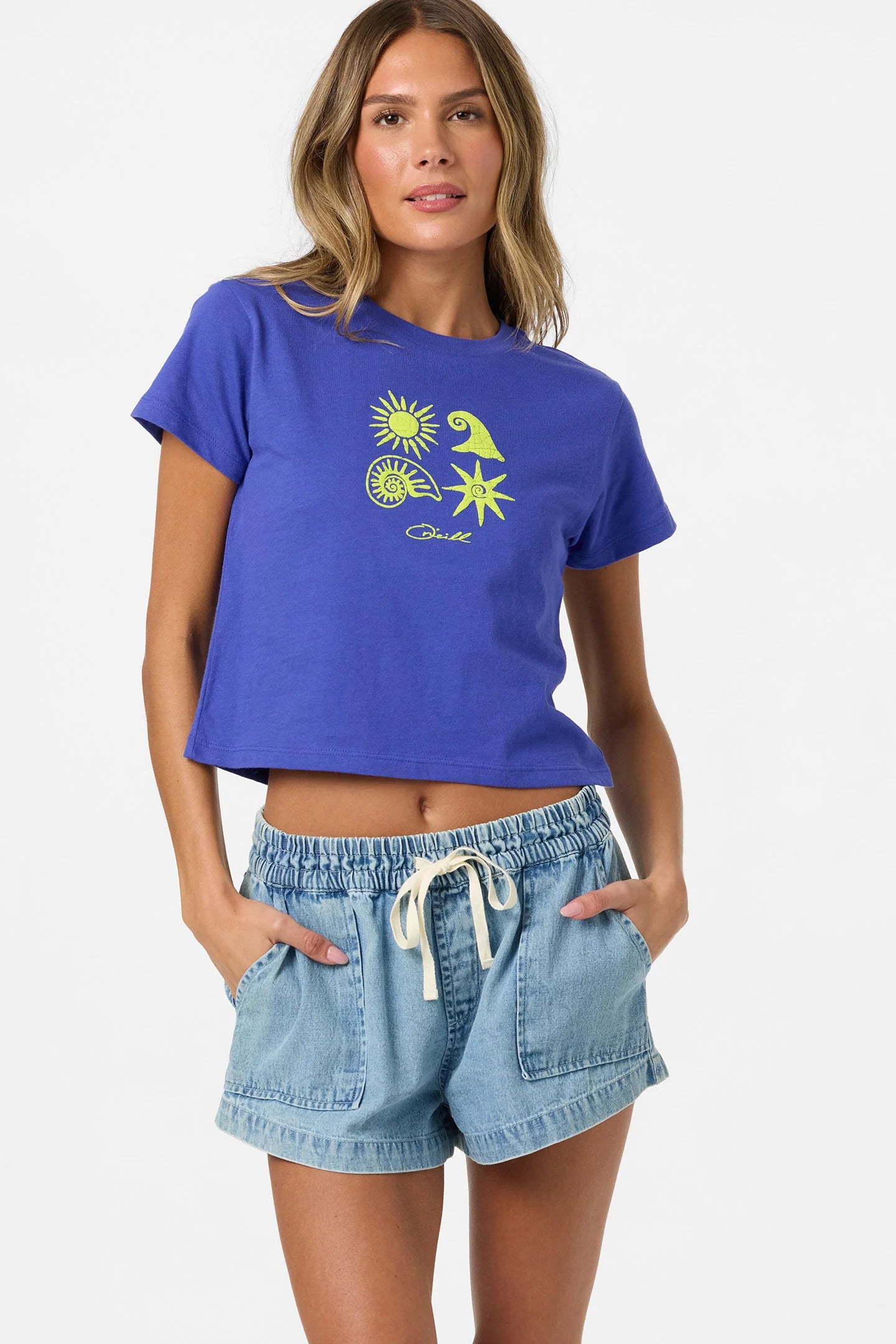 shell star fitted tee