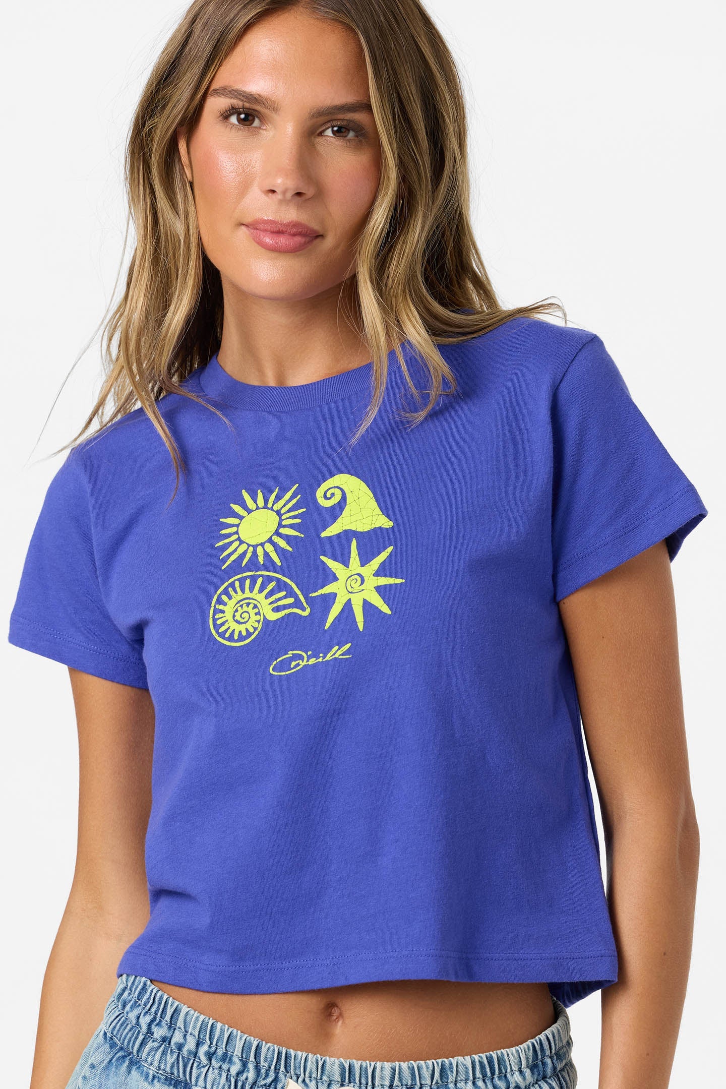 shell star fitted tee