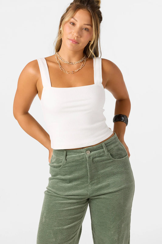 oneill vanessa square neck tank striped