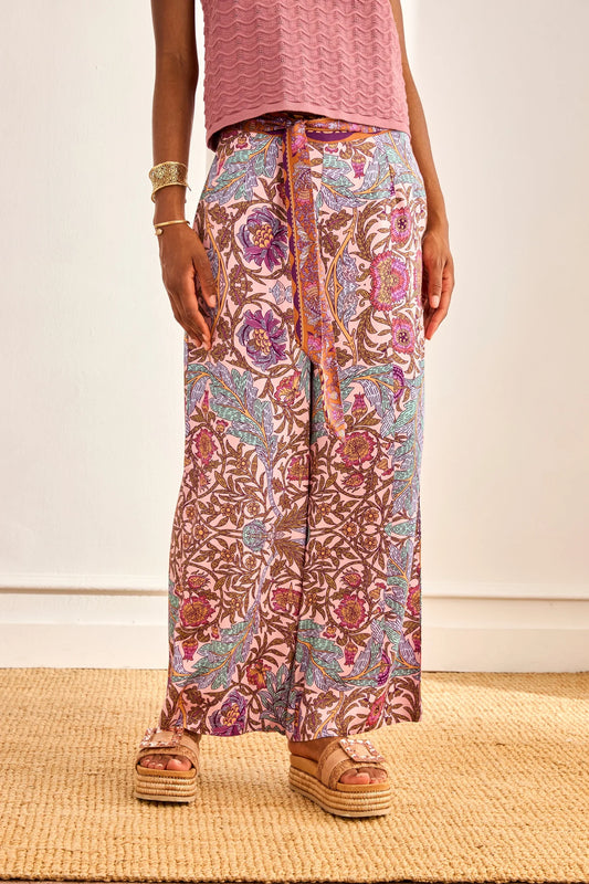 kada printed wide leg trouser