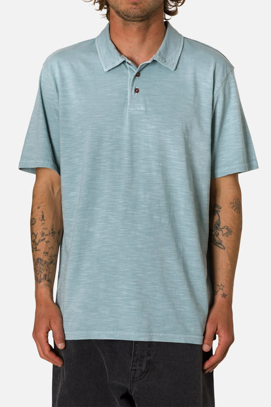 slub polo 3 button