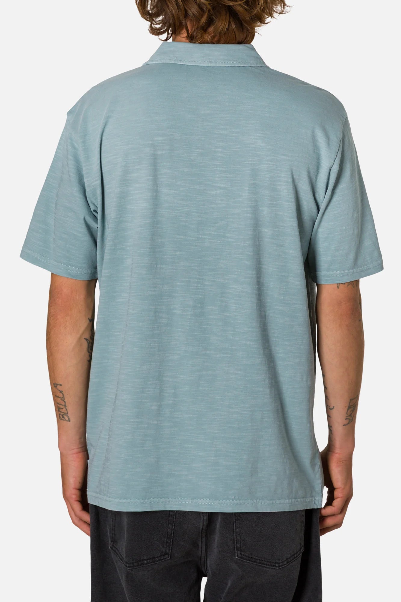 slub polo 3 button
