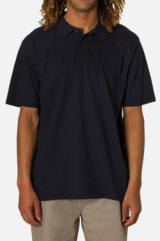 Katin slub polo black