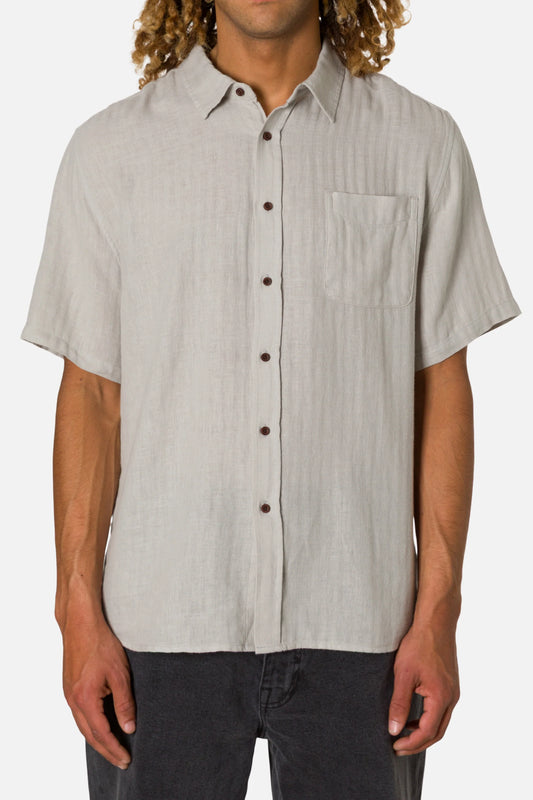 alan solid linen shirt