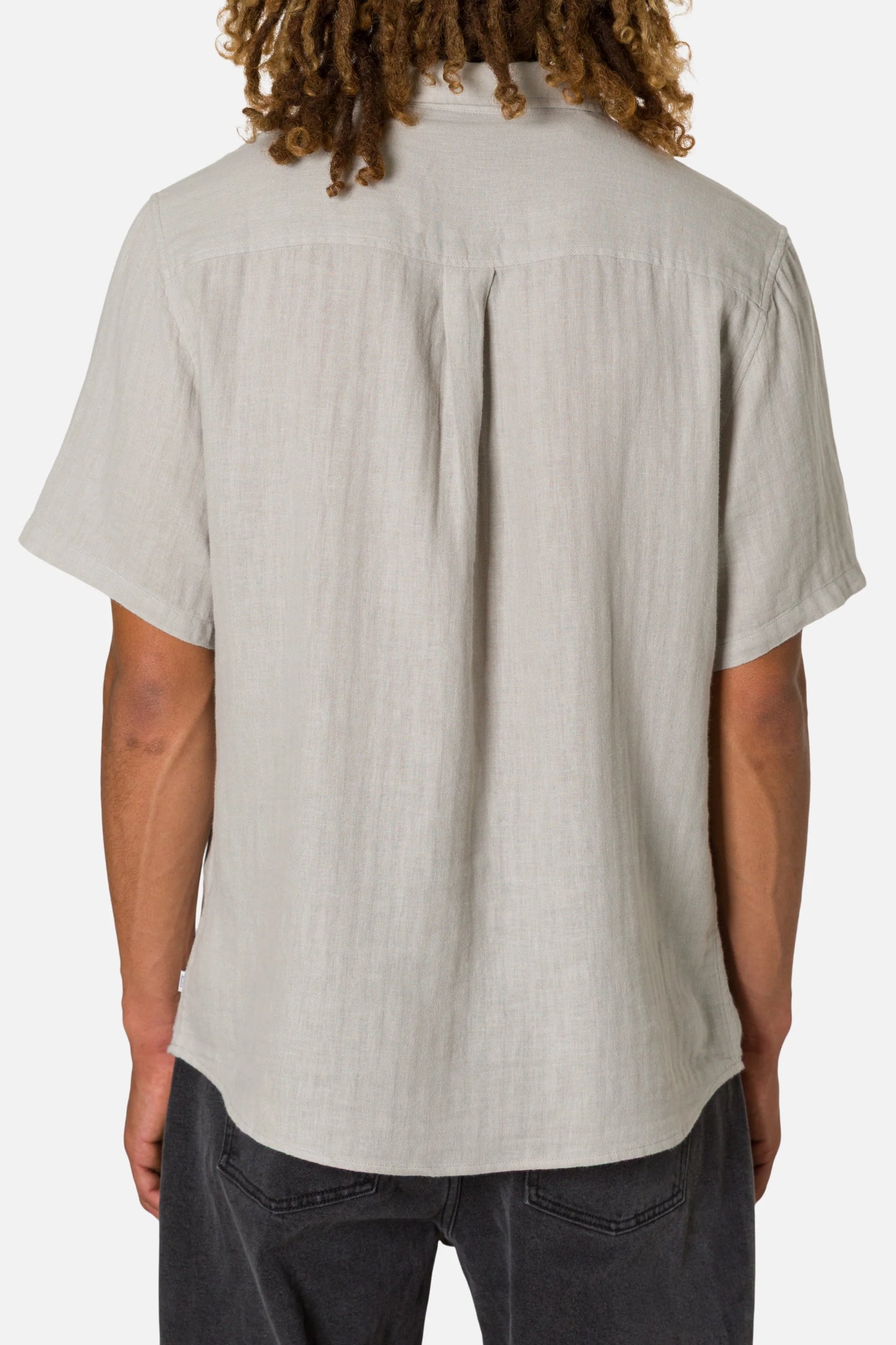 alan solid linen shirt