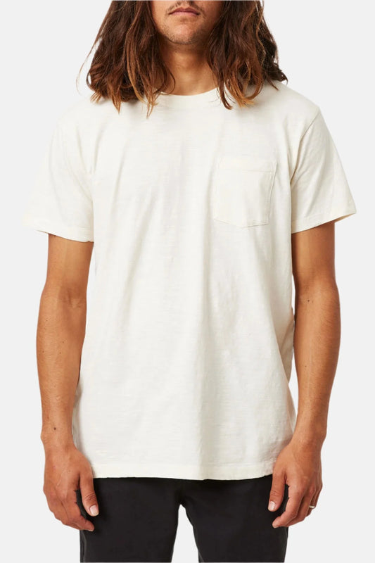 vintage white slub base tee