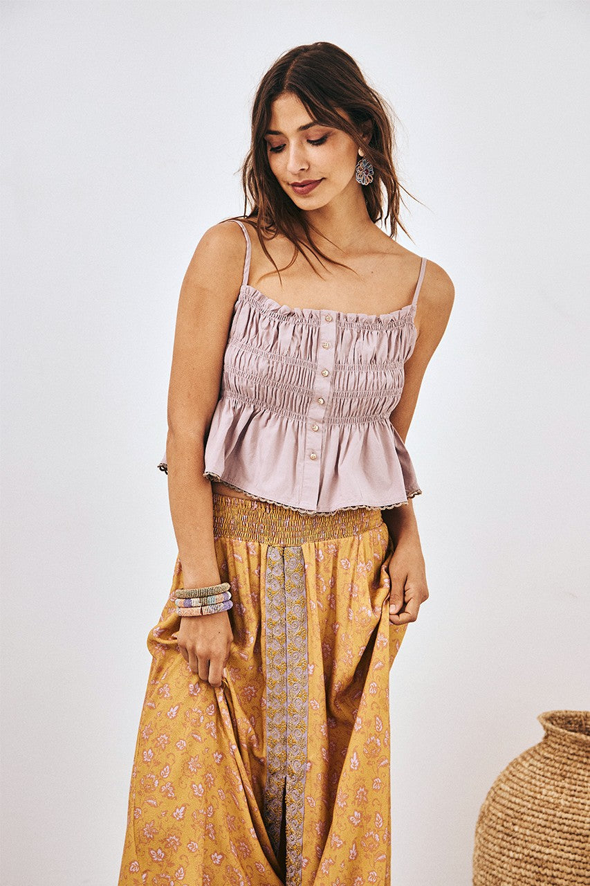 ni samui lavender ruched top