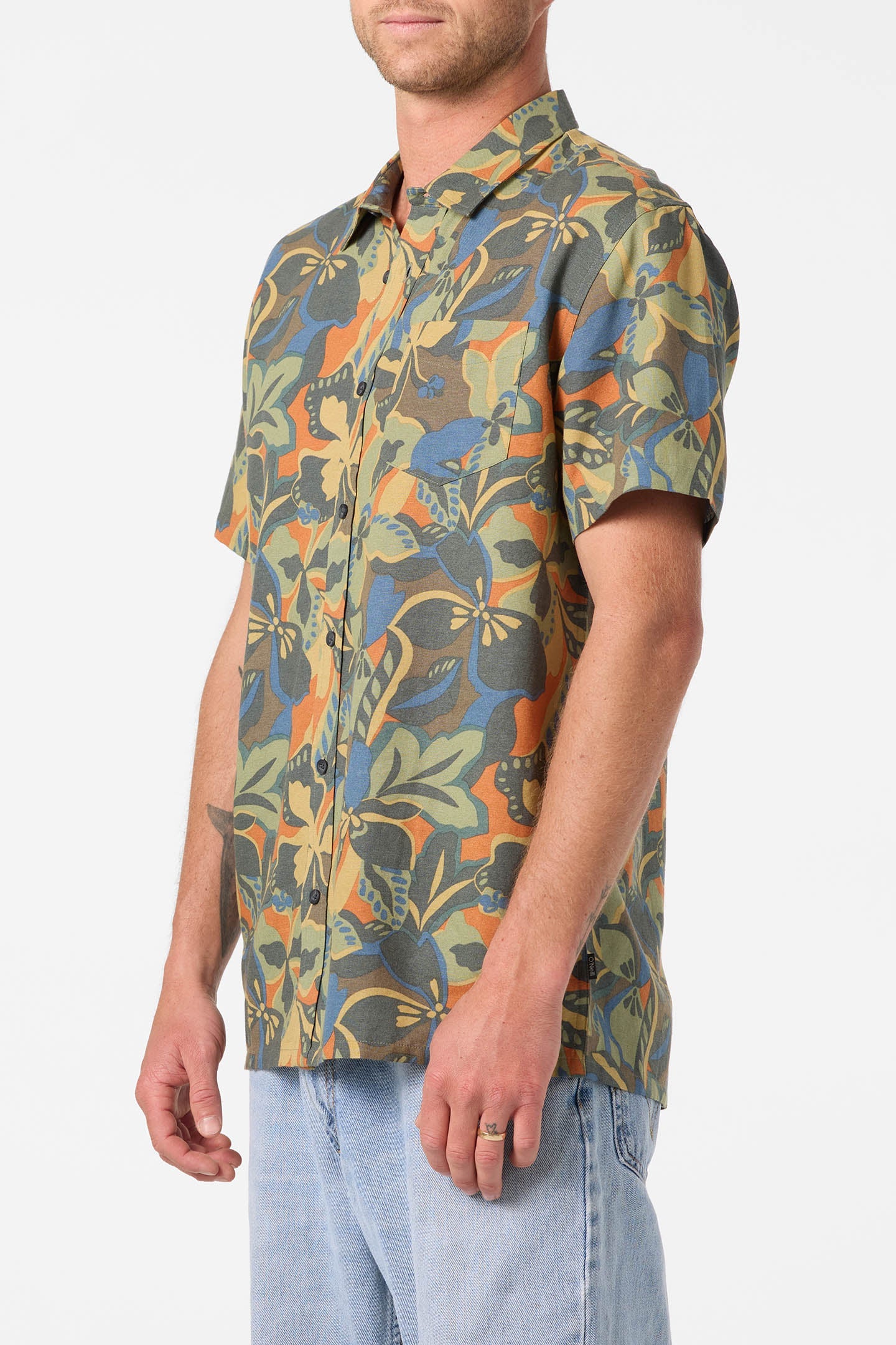 oneill og dark shadow print shirt
