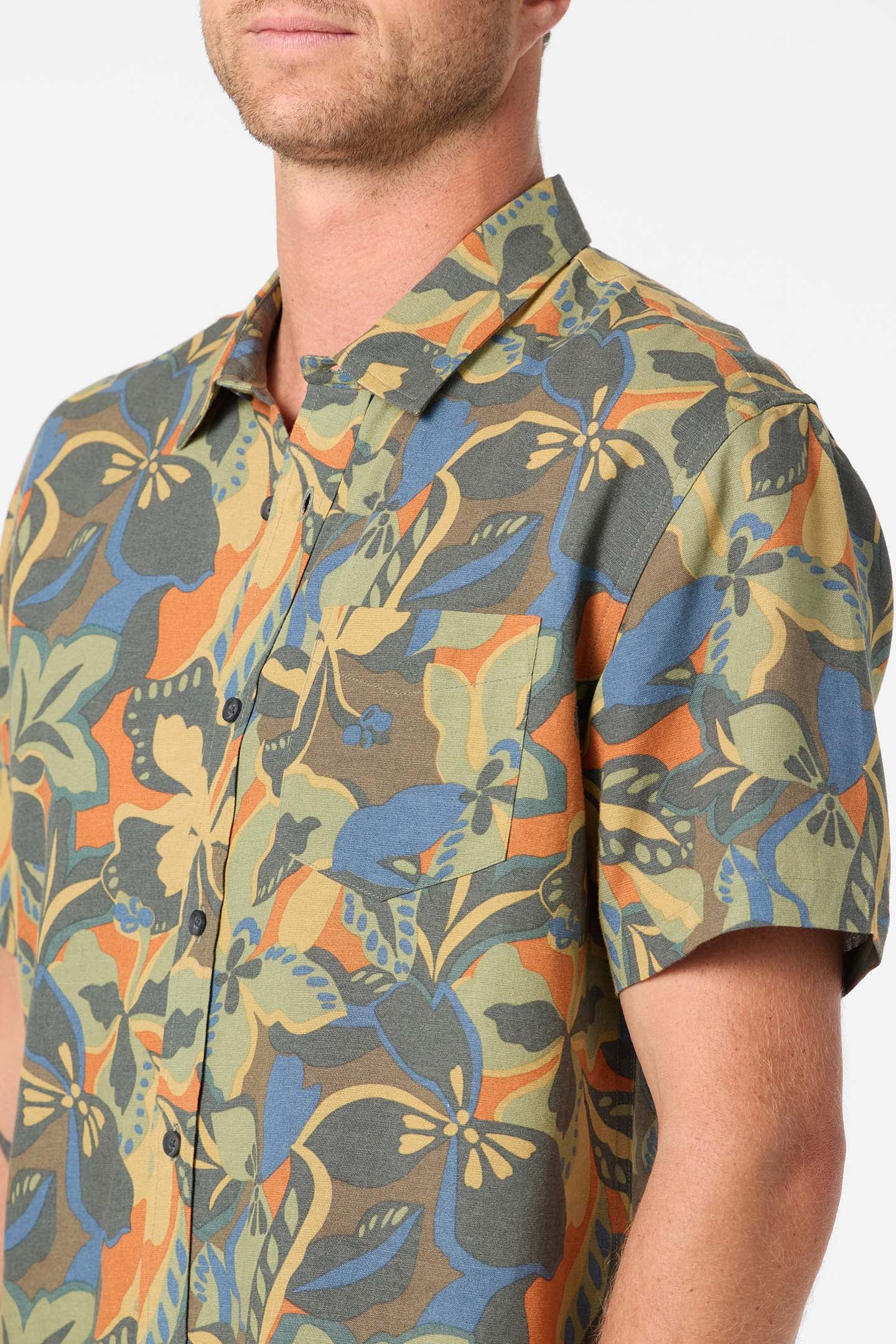 oneill og dark shadow print shirt
