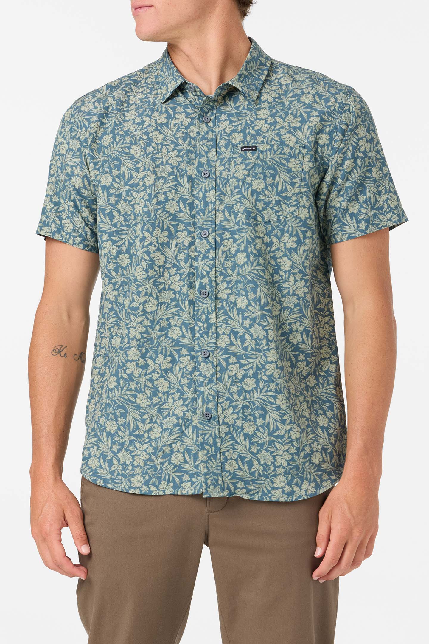 oasis woven shirt dark slate