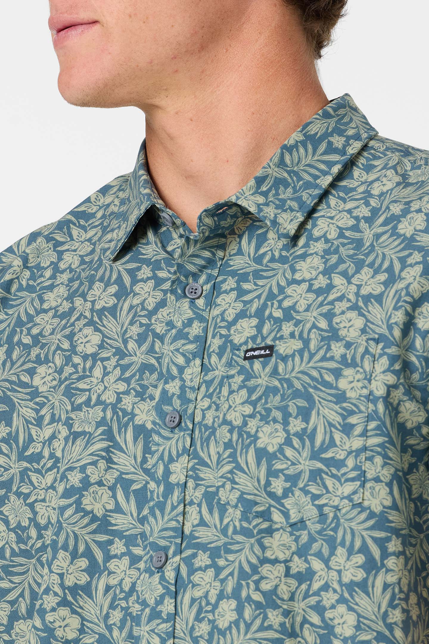 oasis woven shirt dark slate