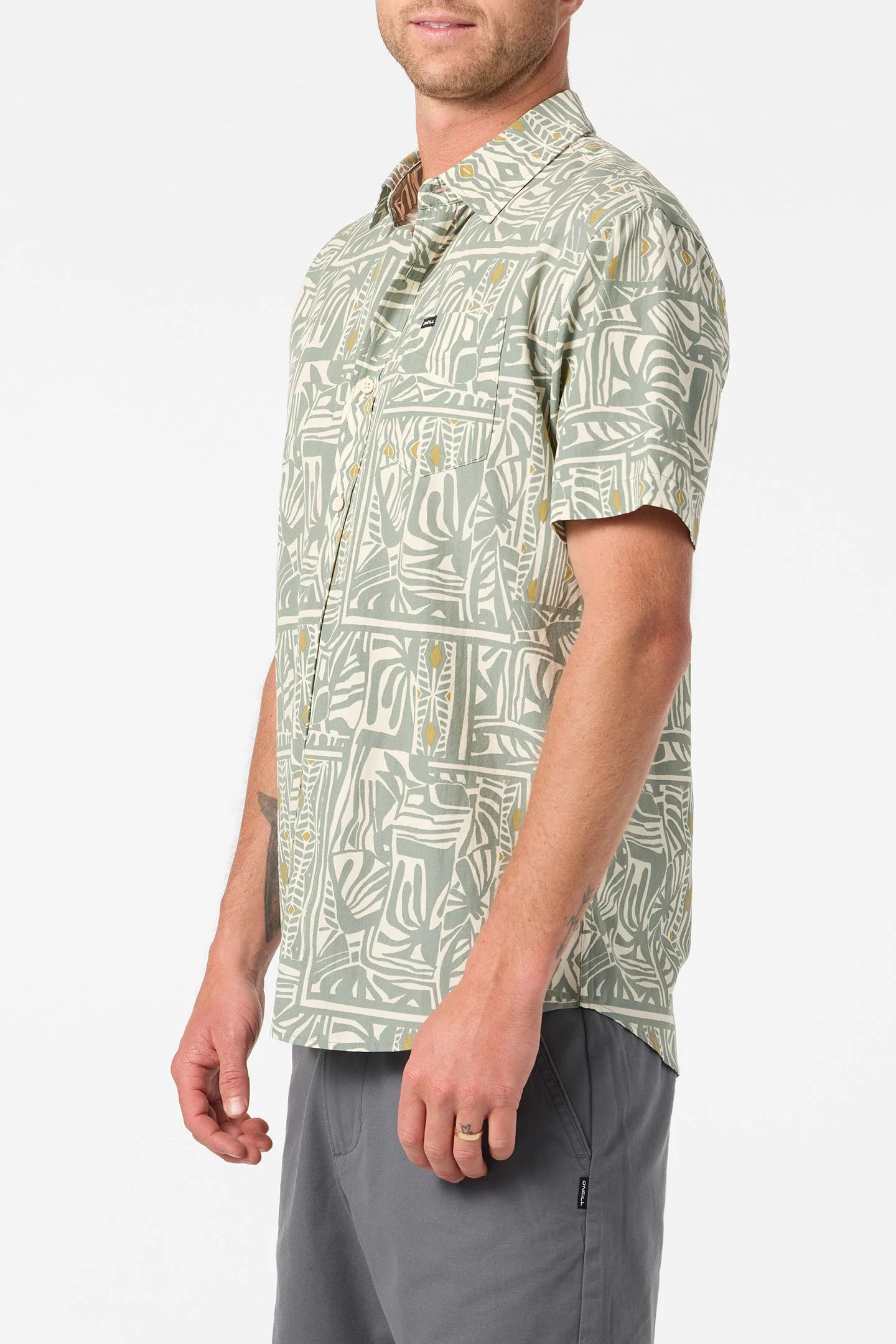 oneill oasis woven button down