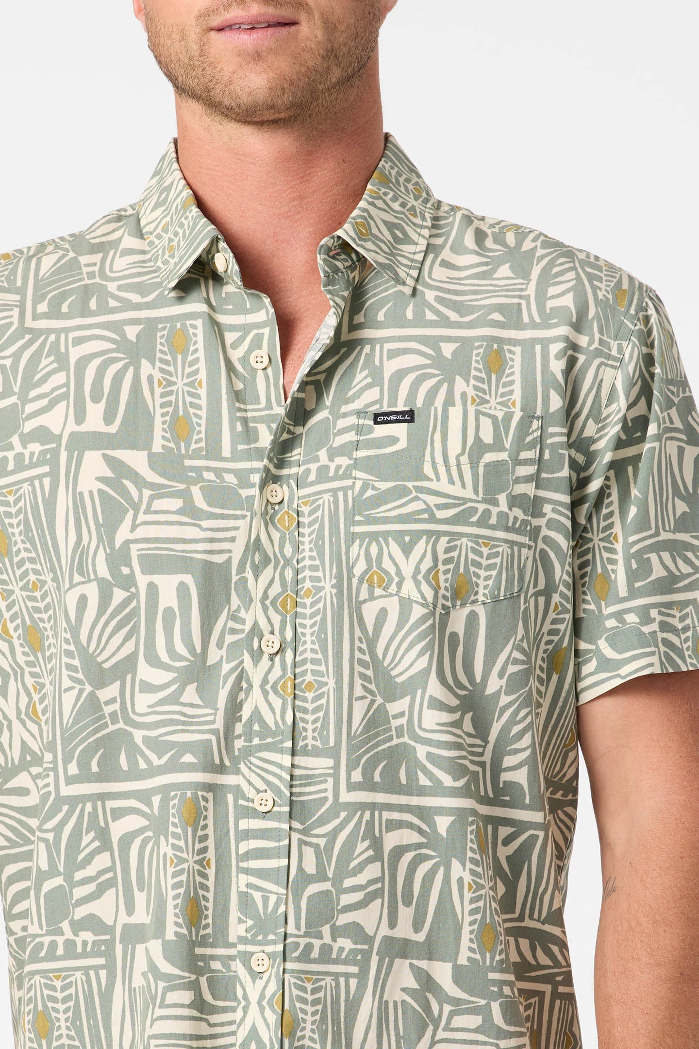 oneill oasis woven button down