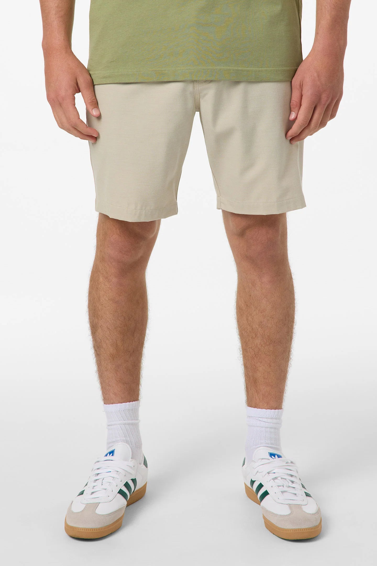 reserve light check ewaist khaki